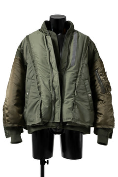 画像をギャラリービューアに読み込む, FACETASM DOCKING/LAYER FLIGHT JACKET (KHAKI)