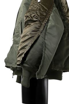 画像をギャラリービューアに読み込む, FACETASM DOCKING/LAYER FLIGHT JACKET (KHAKI)