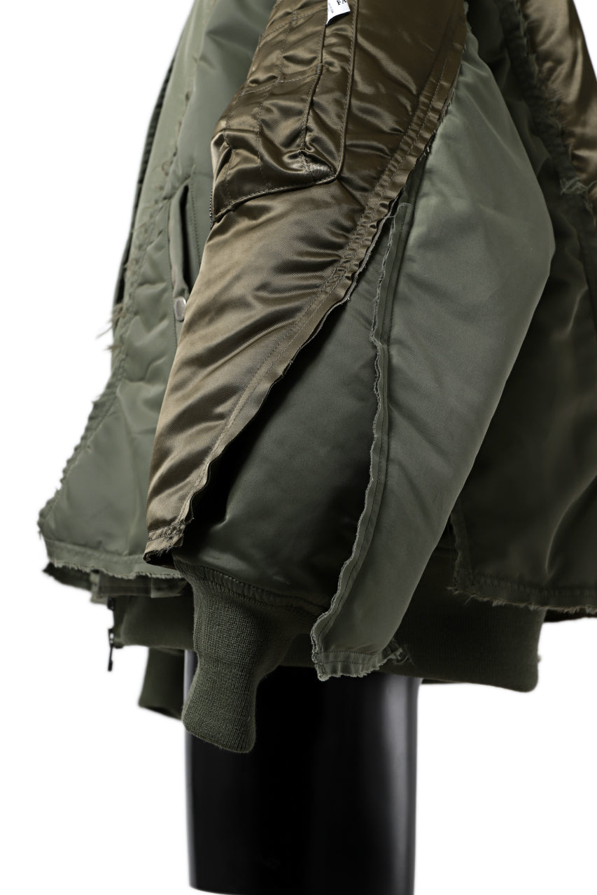 画像をギャラリービューアに読み込む, FACETASM DOCKING/LAYER FLIGHT JACKET (KHAKI)