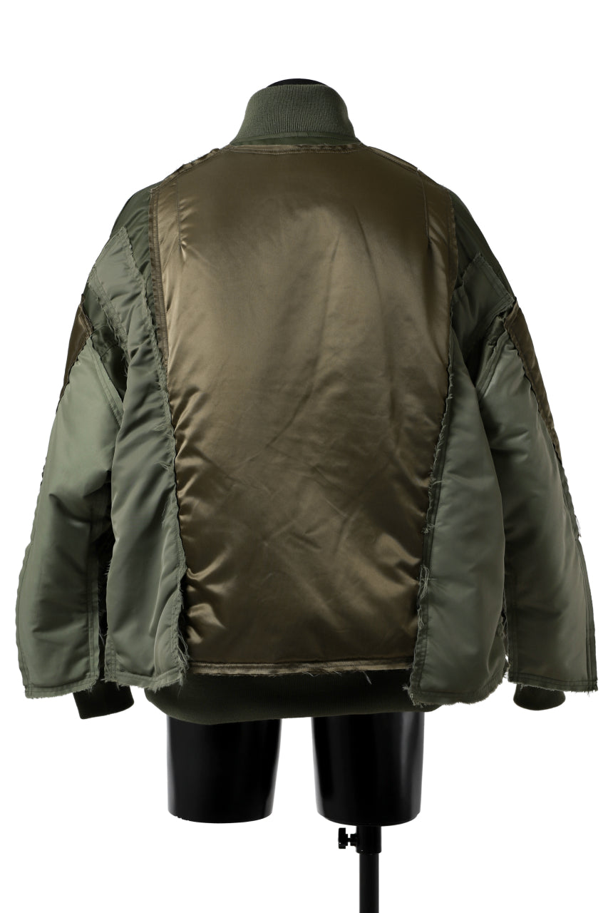 画像をギャラリービューアに読み込む, FACETASM DOCKING/LAYER FLIGHT JACKET (KHAKI)