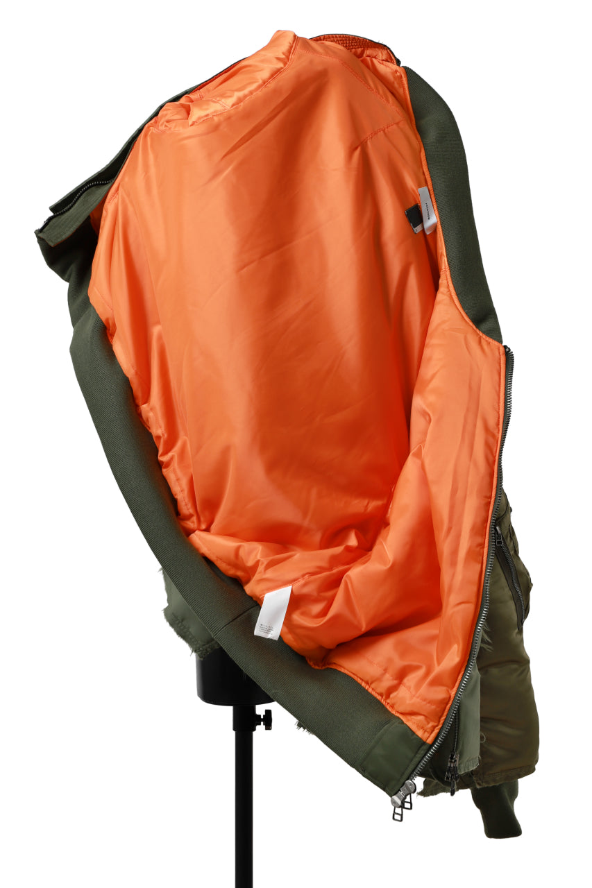 画像をギャラリービューアに読み込む, FACETASM DOCKING/LAYER FLIGHT JACKET (KHAKI)