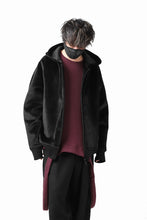 画像をギャラリービューアに読み込む, Y-3 Yohji Yamamoto FULL ZIP SQUARE HOODIE PARKA / VELVET SPACER (BLACK)