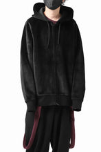 画像をギャラリービューアに読み込む, Y-3 Yohji Yamamoto FULL ZIP SQUARE HOODIE PARKA / VELVET SPACER (BLACK)