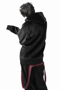 画像をギャラリービューアに読み込む, Y-3 Yohji Yamamoto FULL ZIP SQUARE HOODIE PARKA / VELVET SPACER (BLACK)