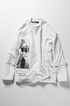 画像をギャラリービューアに読み込む, A.F ARTEFACT "ANSWERS" DOCKING SWEATER TOPS (WHITE)