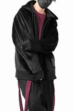 画像をギャラリービューアに読み込む, Y-3 Yohji Yamamoto FULL ZIP SQUARE HOODIE PARKA / VELVET SPACER (BLACK)