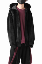 画像をギャラリービューアに読み込む, Y-3 Yohji Yamamoto FULL ZIP SQUARE HOODIE PARKA / VELVET SPACER (BLACK)