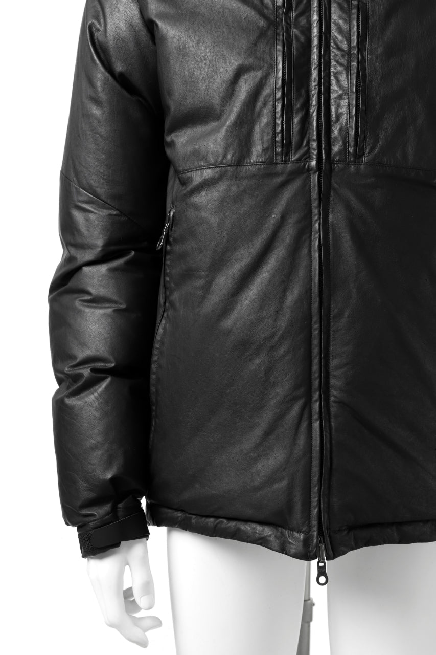 Load image into Gallery viewer, ISAMU KATAYAMA BACKLASH xx NANGA REVERSIBLE AURORA DOWN JACKET / KANGAROO + NYLON x POLISH WHITE GOOSE (BLACK x GREY)
