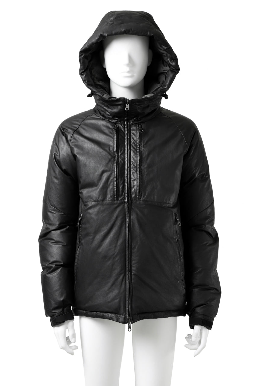 Load image into Gallery viewer, ISAMU KATAYAMA BACKLASH xx NANGA REVERSIBLE AURORA DOWN JACKET / KANGAROO + NYLON x POLISH WHITE GOOSE (BLACK x GREY)