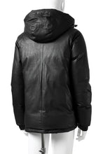Load image into Gallery viewer, ISAMU KATAYAMA BACKLASH xx NANGA REVERSIBLE AURORA DOWN JACKET / KANGAROO + NYLON x POLISH WHITE GOOSE (BLACK x GREY)