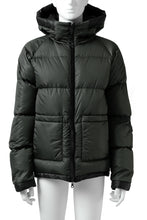 Load image into Gallery viewer, ISAMU KATAYAMA BACKLASH xx NANGA REVERSIBLE AURORA DOWN JACKET / KANGAROO + NYLON x POLISH WHITE GOOSE (BLACK x GREY)