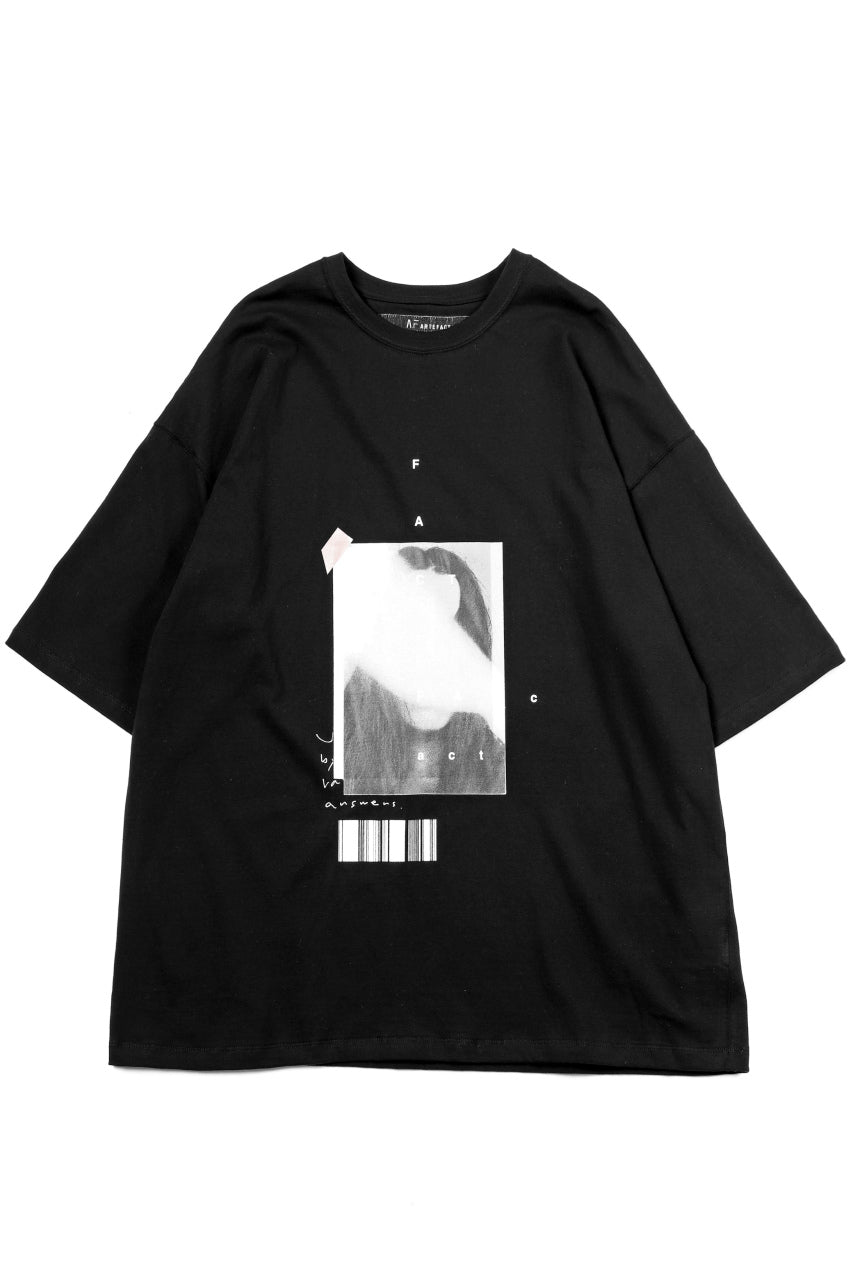 画像をギャラリービューアに読み込む, A.F ARTEFACT "TWINS" LOOSEY TEE (BLACK)