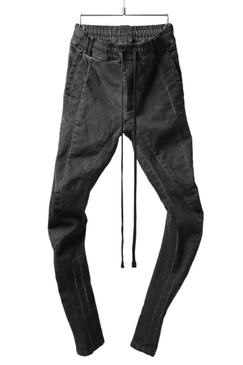 画像をギャラリービューアに読み込む, A.F ARTEFACT "thin-3D" DYEING DENIM ANATOMICAL PANTS (DARK GREY)