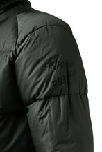 Load image into Gallery viewer, ISAMU KATAYAMA BACKLASH xx NANGA REVERSIBLE AURORA DOWN JACKET / KANGAROO + NYLON x POLISH WHITE GOOSE (BLACK x GREY)