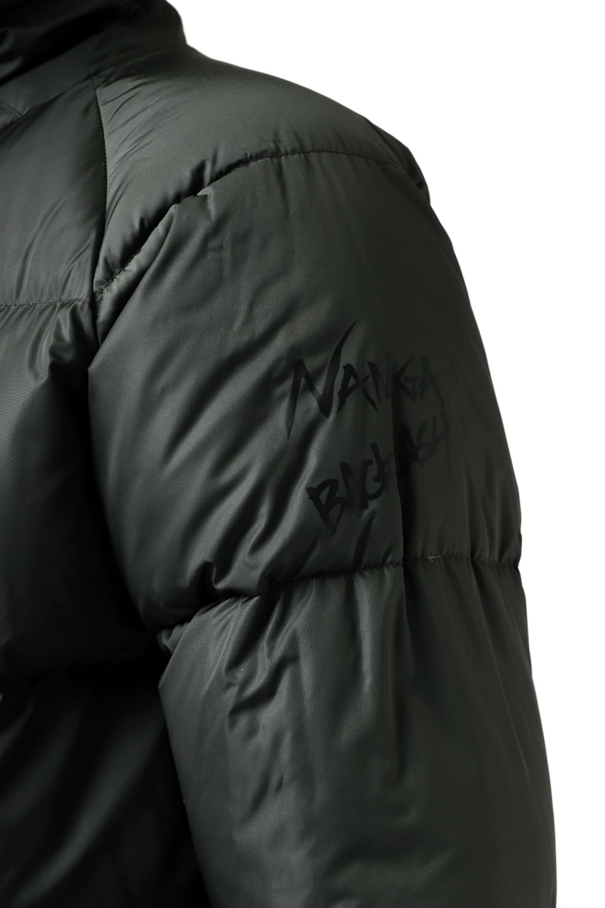Load image into Gallery viewer, ISAMU KATAYAMA BACKLASH xx NANGA REVERSIBLE AURORA DOWN JACKET / KANGAROO + NYLON x POLISH WHITE GOOSE (BLACK x GREY)