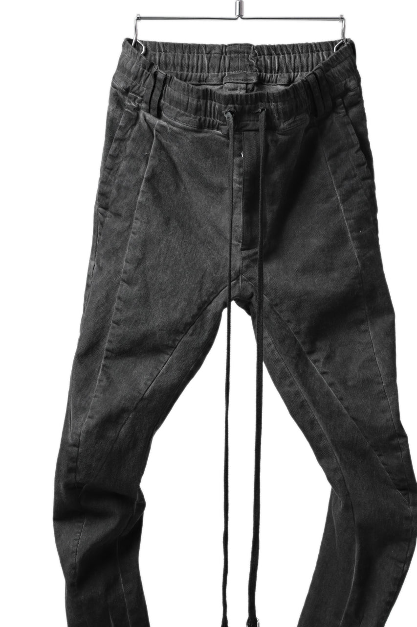 画像をギャラリービューアに読み込む, A.F ARTEFACT "thin-3D" DYEING DENIM ANATOMICAL PANTS (DARK GREY)