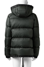 Load image into Gallery viewer, ISAMU KATAYAMA BACKLASH xx NANGA REVERSIBLE AURORA DOWN JACKET / KANGAROO + NYLON x POLISH WHITE GOOSE (BLACK x GREY)