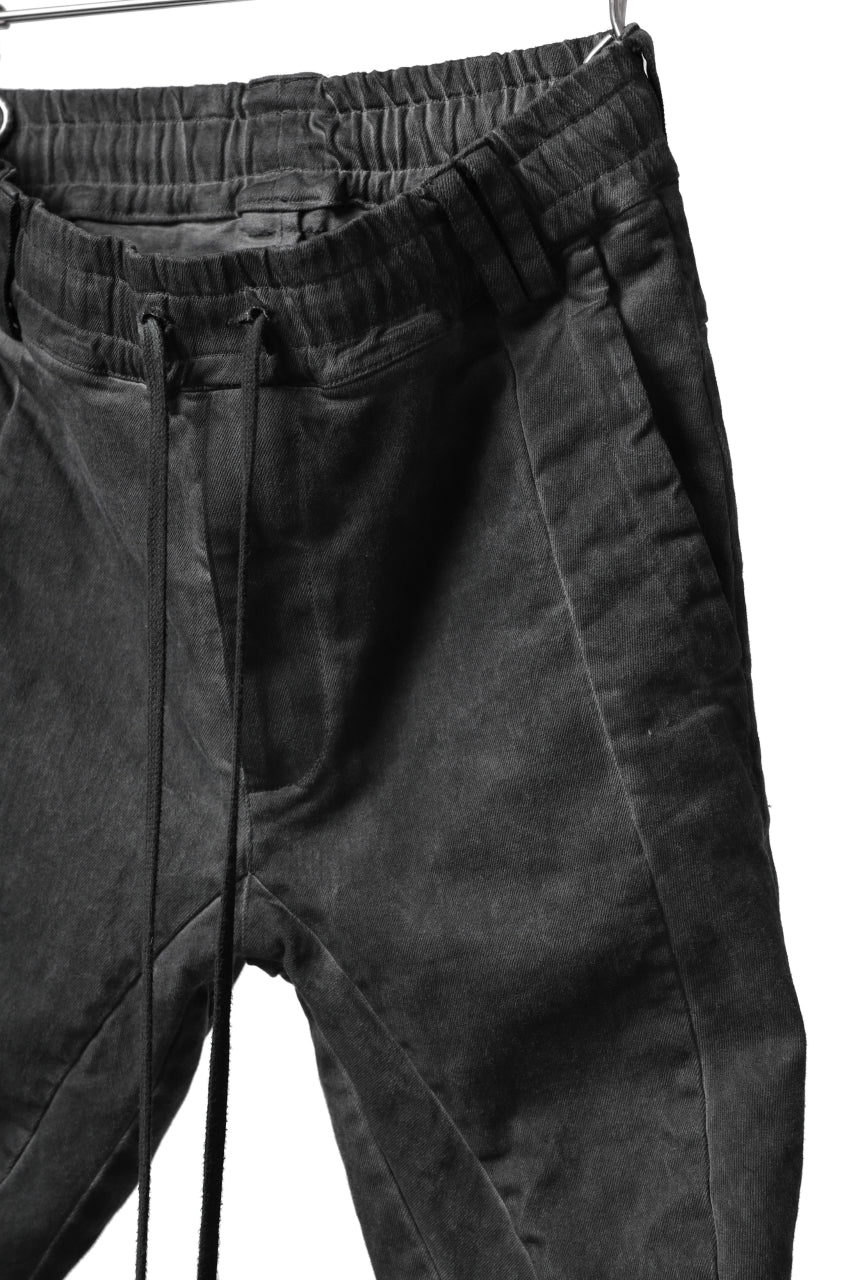 画像をギャラリービューアに読み込む, A.F ARTEFACT "thin-3D" DYEING DENIM ANATOMICAL PANTS (DARK GREY)