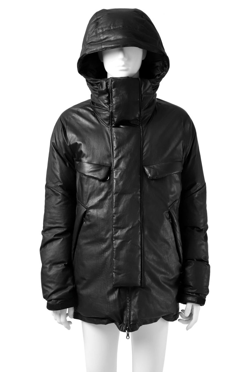 Load image into Gallery viewer, ISAMU KATAYAMA BACKLASH xx NANGA REVERSIBLE MOUNTAIN BELAY COAT / KANGAROO + NYLON x POLISH WHITE GOOSE (BLACK x GREY)