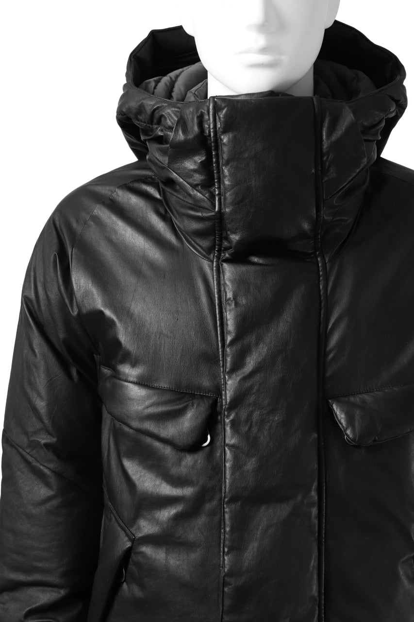 Load image into Gallery viewer, ISAMU KATAYAMA BACKLASH xx NANGA REVERSIBLE MOUNTAIN BELAY COAT / KANGAROO + NYLON x POLISH WHITE GOOSE (BLACK x GREY)