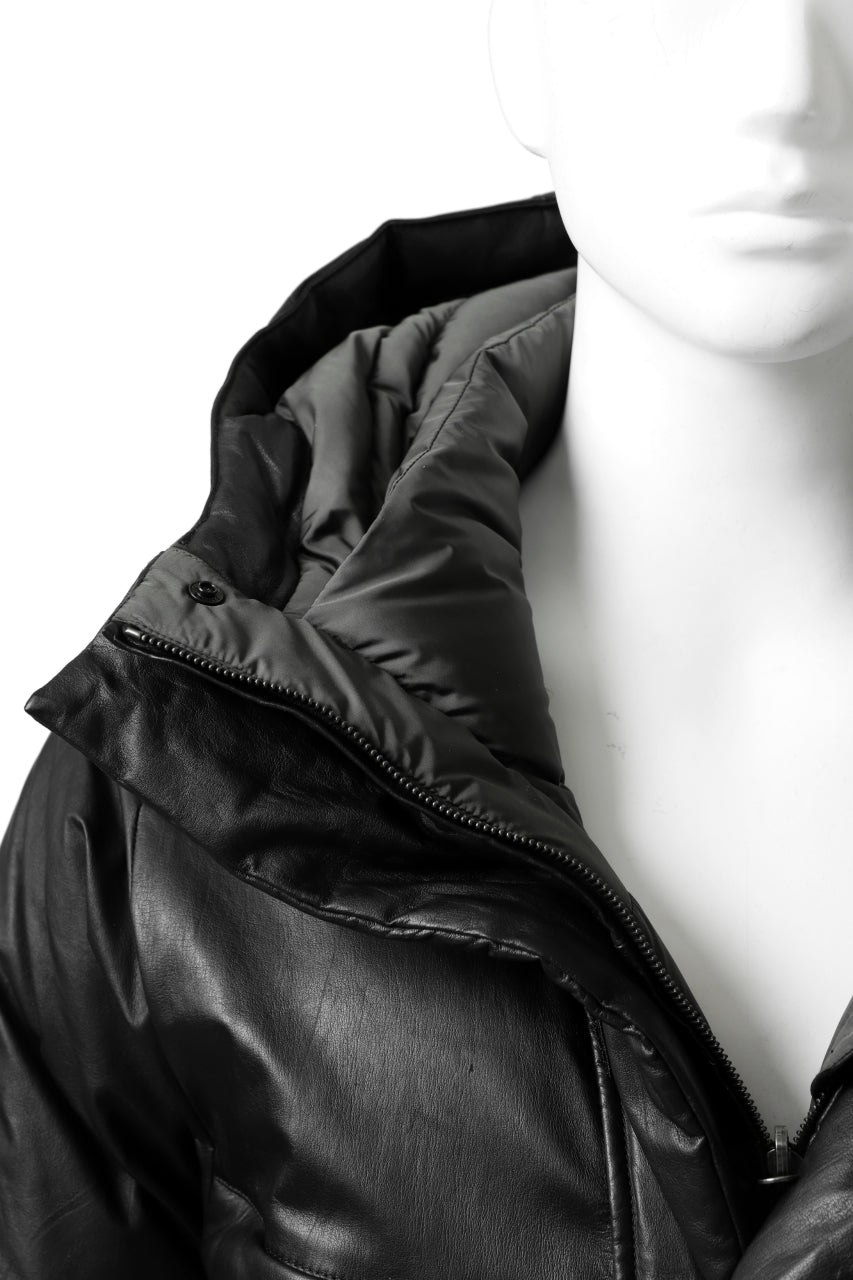 Load image into Gallery viewer, ISAMU KATAYAMA BACKLASH xx NANGA REVERSIBLE MOUNTAIN BELAY COAT / KANGAROO + NYLON x POLISH WHITE GOOSE (BLACK x GREY)