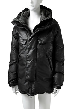 Load image into Gallery viewer, ISAMU KATAYAMA BACKLASH xx NANGA REVERSIBLE MOUNTAIN BELAY COAT / KANGAROO + NYLON x POLISH WHITE GOOSE (BLACK x GREY)