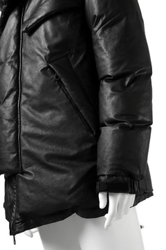 Load image into Gallery viewer, ISAMU KATAYAMA BACKLASH xx NANGA REVERSIBLE MOUNTAIN BELAY COAT / KANGAROO + NYLON x POLISH WHITE GOOSE (BLACK x GREY)