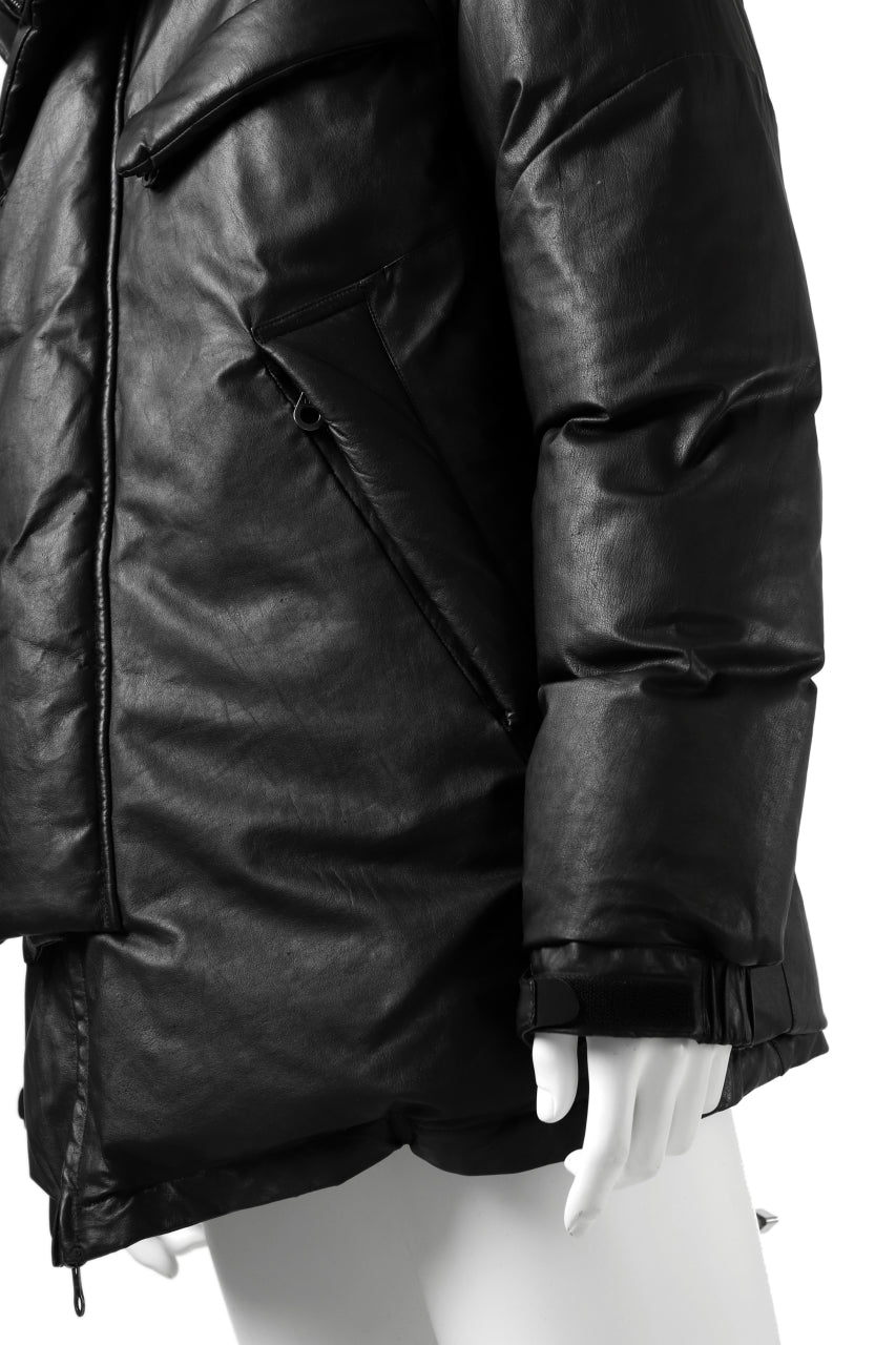 Load image into Gallery viewer, ISAMU KATAYAMA BACKLASH xx NANGA REVERSIBLE MOUNTAIN BELAY COAT / KANGAROO + NYLON x POLISH WHITE GOOSE (BLACK x GREY)