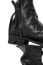 画像をギャラリービューアに読み込む, BORIS BIDJAN SABERI HORSE LEATHER SIDE ZIP BOOTS / OBJECT DYED & MOLDED "BOOT1-F2519M" (BLACK)