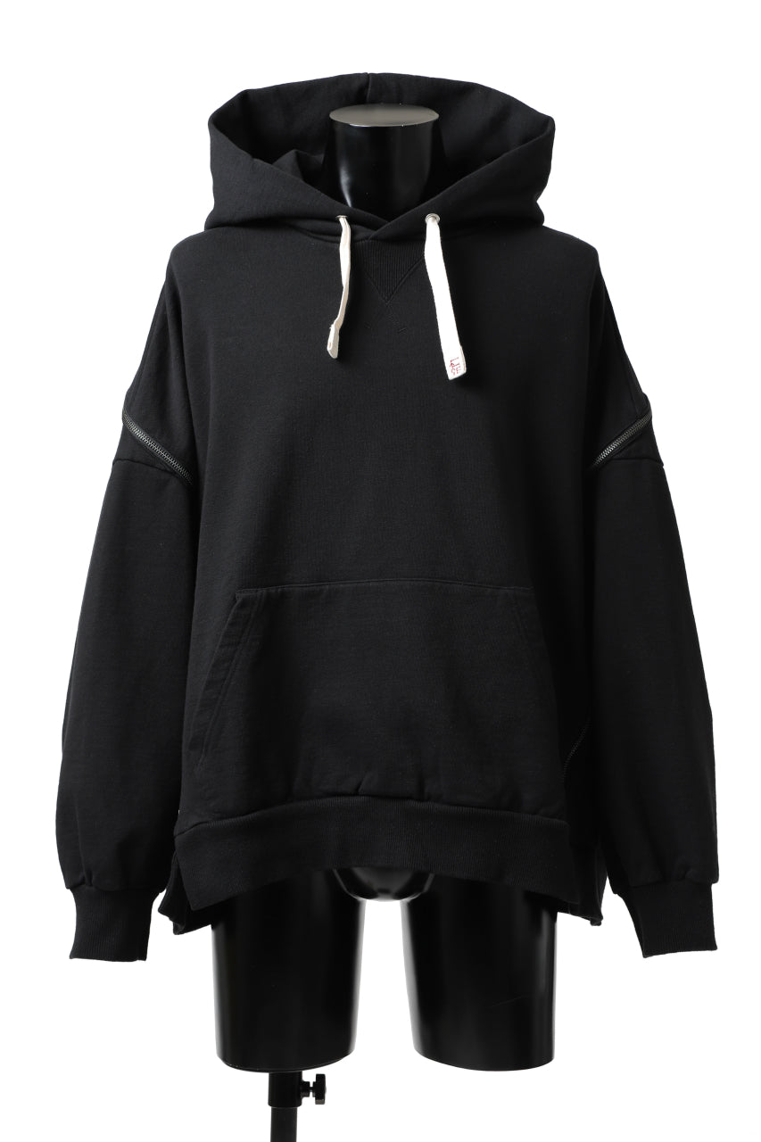 画像をギャラリービューアに読み込む, FACETASM ZIPPER SWEAT HOODIE (BLACK)