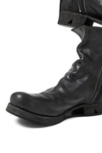 画像をギャラリービューアに読み込む, BORIS BIDJAN SABERI HORSE LEATHER SIDE ZIP BOOTS / OBJECT DYED &amp; MOLDED &quot;BOOT1-F2519M&quot; (BLACK)