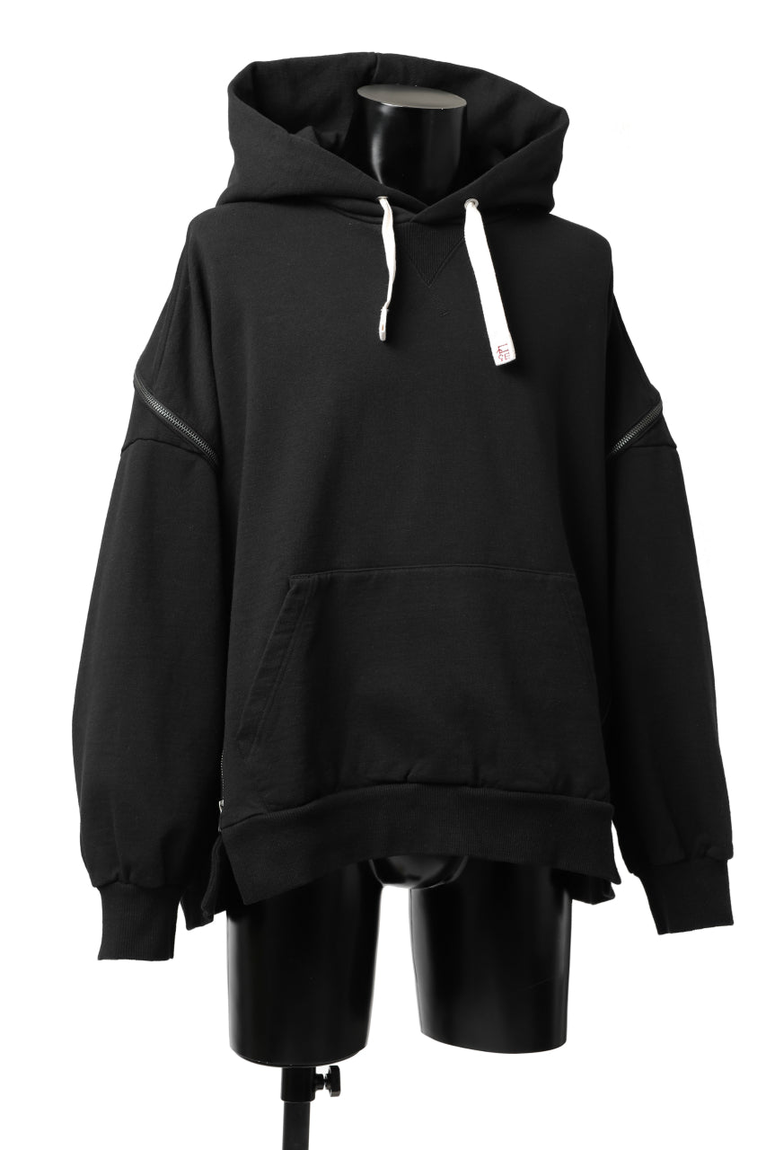 画像をギャラリービューアに読み込む, FACETASM ZIPPER SWEAT HOODIE (BLACK)