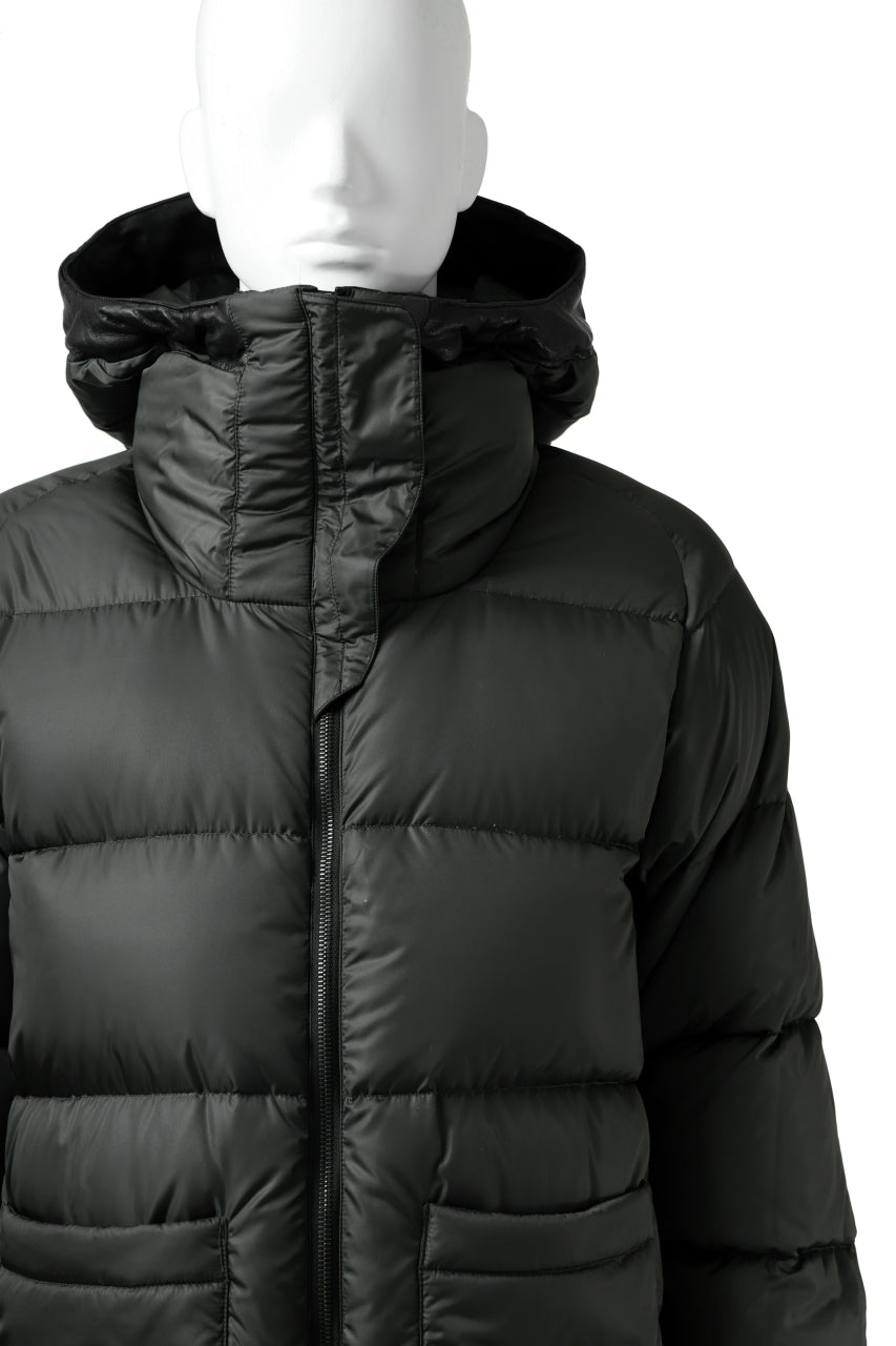 Load image into Gallery viewer, ISAMU KATAYAMA BACKLASH xx NANGA REVERSIBLE MOUNTAIN BELAY COAT / KANGAROO + NYLON x POLISH WHITE GOOSE (BLACK x GREY)