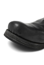画像をギャラリービューアに読み込む, BORIS BIDJAN SABERI HORSE LEATHER SIDE ZIP BOOTS / OBJECT DYED & MOLDED "BOOT1-F2519M" (BLACK)