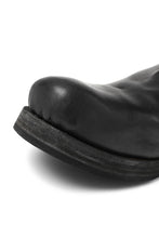 画像をギャラリービューアに読み込む, BORIS BIDJAN SABERI HORSE LEATHER SIDE ZIP BOOTS / OBJECT DYED & MOLDED "BOOT1-F2519M" (BLACK)