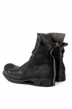 画像をギャラリービューアに読み込む, BORIS BIDJAN SABERI HORSE LEATHER SIDE ZIP BOOTS / OBJECT DYED & MOLDED "BOOT1-F2519M" (BLACK)