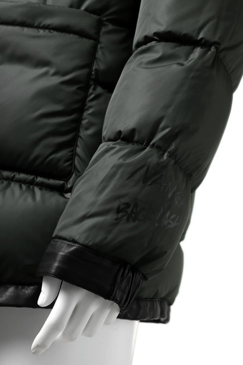 Load image into Gallery viewer, ISAMU KATAYAMA BACKLASH xx NANGA REVERSIBLE MOUNTAIN BELAY COAT / KANGAROO + NYLON x POLISH WHITE GOOSE (BLACK x GREY)