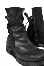 画像をギャラリービューアに読み込む, BORIS BIDJAN SABERI HORSE LEATHER SIDE ZIP BOOTS / OBJECT DYED & MOLDED "BOOT1-F2519M" (BLACK)