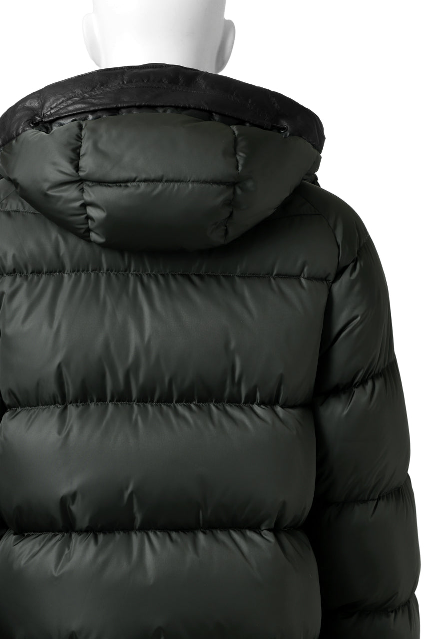 Load image into Gallery viewer, ISAMU KATAYAMA BACKLASH xx NANGA REVERSIBLE MOUNTAIN BELAY COAT / KANGAROO + NYLON x POLISH WHITE GOOSE (BLACK x GREY)