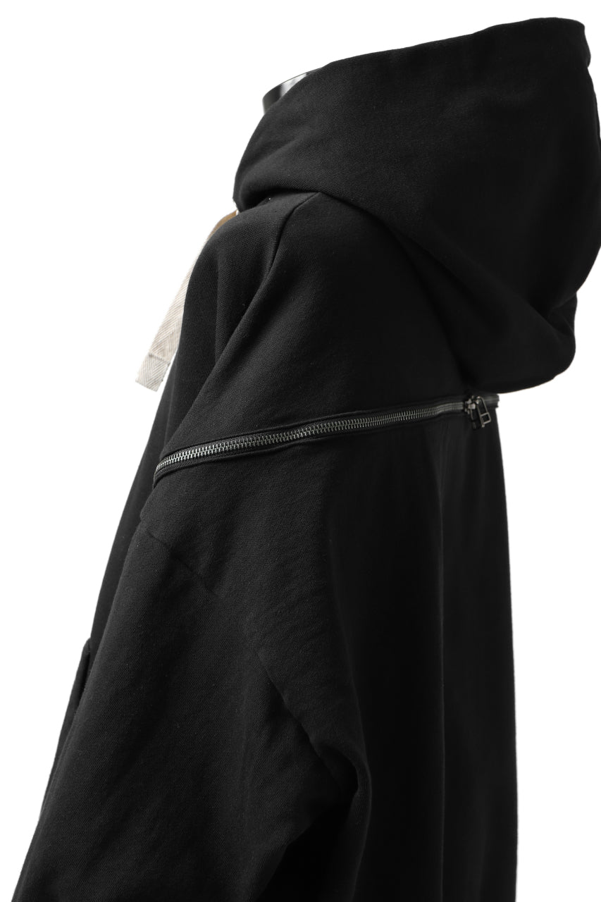 画像をギャラリービューアに読み込む, FACETASM ZIPPER SWEAT HOODIE (BLACK)
