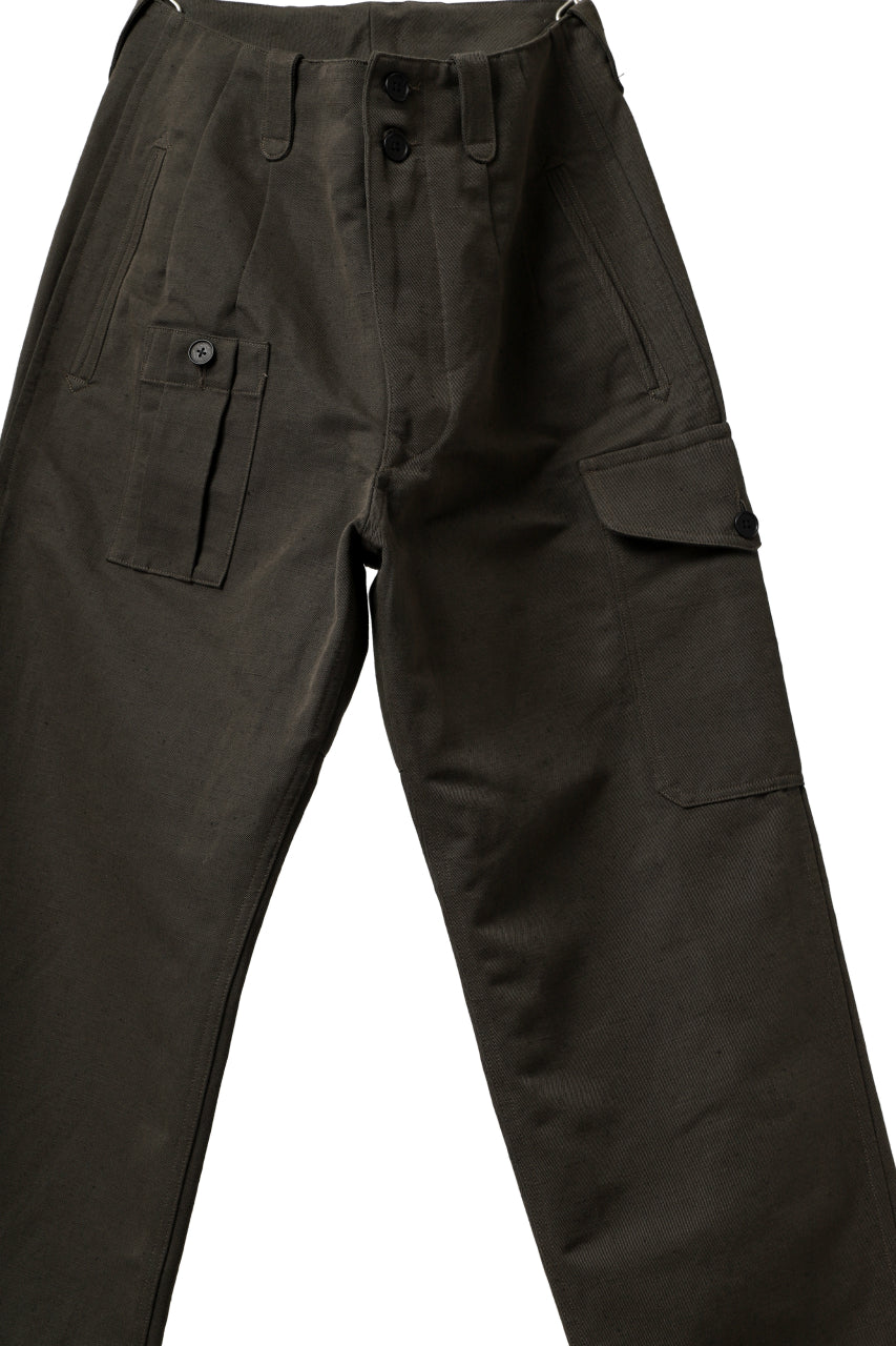 画像をギャラリービューアに読み込む, KLASICA 1960 BRITISH MIL TROUSERS / TRI UNION HIGH DENSITY GABADINE (MILITARY)