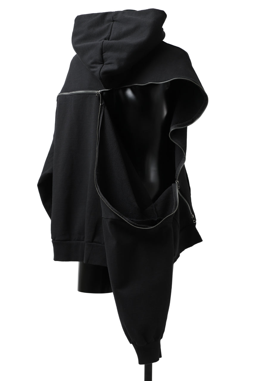 画像をギャラリービューアに読み込む, FACETASM ZIPPER SWEAT HOODIE (BLACK)