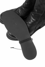 画像をギャラリービューアに読み込む, BORIS BIDJAN SABERI HORSE LEATHER SIDE ZIP BOOTS / OBJECT DYED & MOLDED "BOOT1-F2519M" (BLACK)