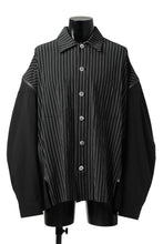 画像をギャラリービューアに読み込む, FACETASM STRIPED ZIPPER SHIRT (BLACK)