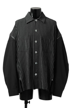 画像をギャラリービューアに読み込む, FACETASM STRIPED ZIPPER SHIRT (BLACK)