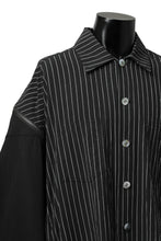 画像をギャラリービューアに読み込む, FACETASM STRIPED ZIPPER SHIRT (BLACK)