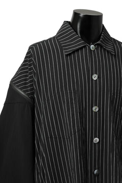 画像をギャラリービューアに読み込む, FACETASM STRIPED ZIPPER SHIRT (BLACK)