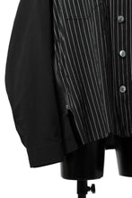 画像をギャラリービューアに読み込む, FACETASM STRIPED ZIPPER SHIRT (BLACK)