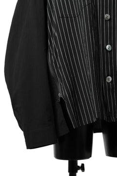 画像をギャラリービューアに読み込む, FACETASM STRIPED ZIPPER SHIRT (BLACK)