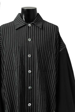 画像をギャラリービューアに読み込む, FACETASM STRIPED ZIPPER SHIRT (BLACK)